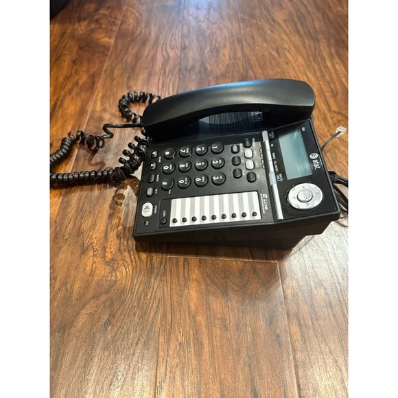 AT&T 993 2-Line Corded Desk Phone Telephone Caller ID & Speakerphone UNTESTED - Picture 6 of 8